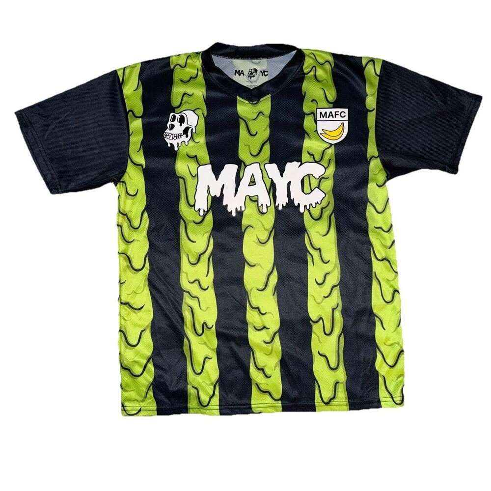 Mutant Ape Yacht Club Soccer Jersey MAYC Size L In Hand